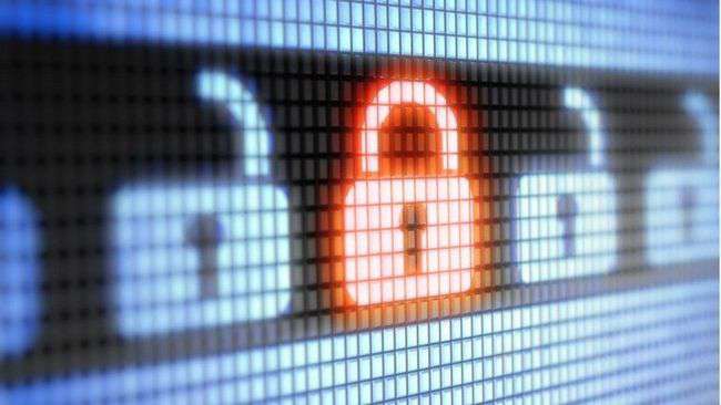 Digital illustration of padlocks with one padlock being locked