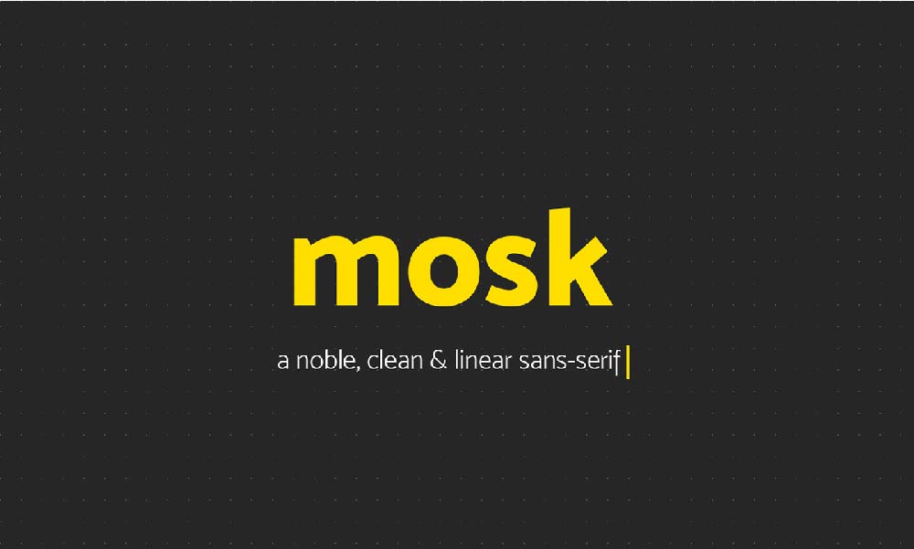 Mosk font