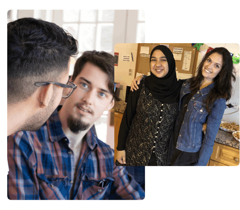 KRS - Khanyisa Real Systems - collage of two images showing four KRS staff members